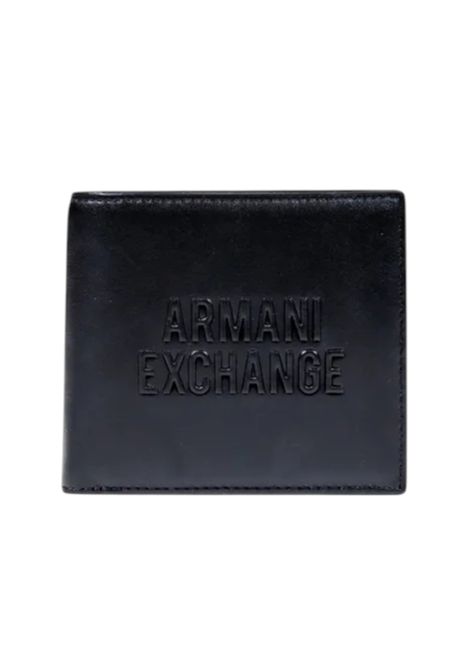 Portafoglio a libro con logo a rilievo ARMANI EXCHANGE | Portafogli | XM000167 AF17211UC001